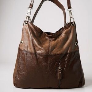 Italian Large Leather Shoulder Bag